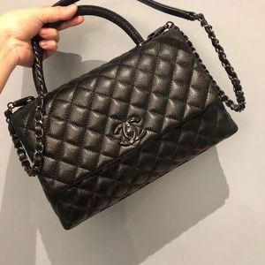 Black Chanel Coco Handle Bag